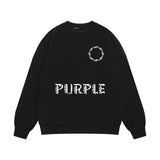Purple Brand Sweatshirt Loose Crew Neck Sweater
