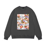 Purple Brand Sweatshirt Loose Crew Neck Sweater