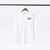 Gallery Dept T Shitrs Vintage Letter Print round Neck Long Sleeve T-shirt