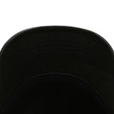 Trendy flat brimmed hat leather
