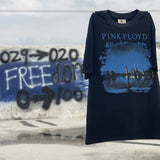 Men Vintage T-Shirts vintage Old Wash Short Sleeve Pink Floyd Pink Floyd Band