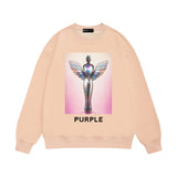 Purple Brand Sweatshirt Loose Crew Neck Sweater