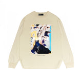 Purple Brand Long Sleeve T-Shirt Fashion Loose Long Sleeve Top
