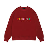 Purple Brand Sweatshirt Loose Crew Neck Sweater
