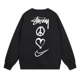 Stussy Sweatshirts Crew Neck Fleece Sweater