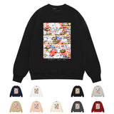 Purple Brand Sweatshirt Loose Crew Neck Sweater