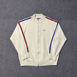 Corteiz Jacket Zipper Red and Blue Hem Cardigan