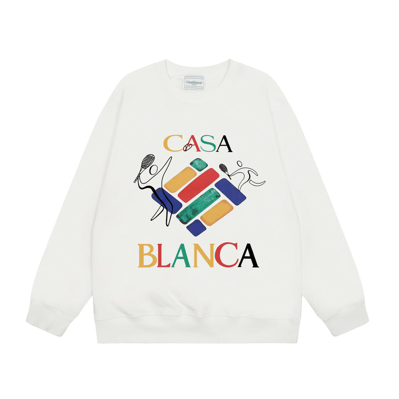 Casablanca Long sleeve T-shirt Print Crew neck Casual