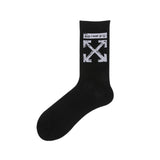 OFF OW whtie Socks XX stripe pattern