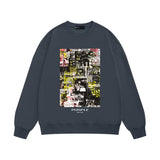 Purple Brand Sweatshirt Loose Crew Neck Sweater