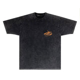 Purple Brand Distressed T Shirts Short Sleeve