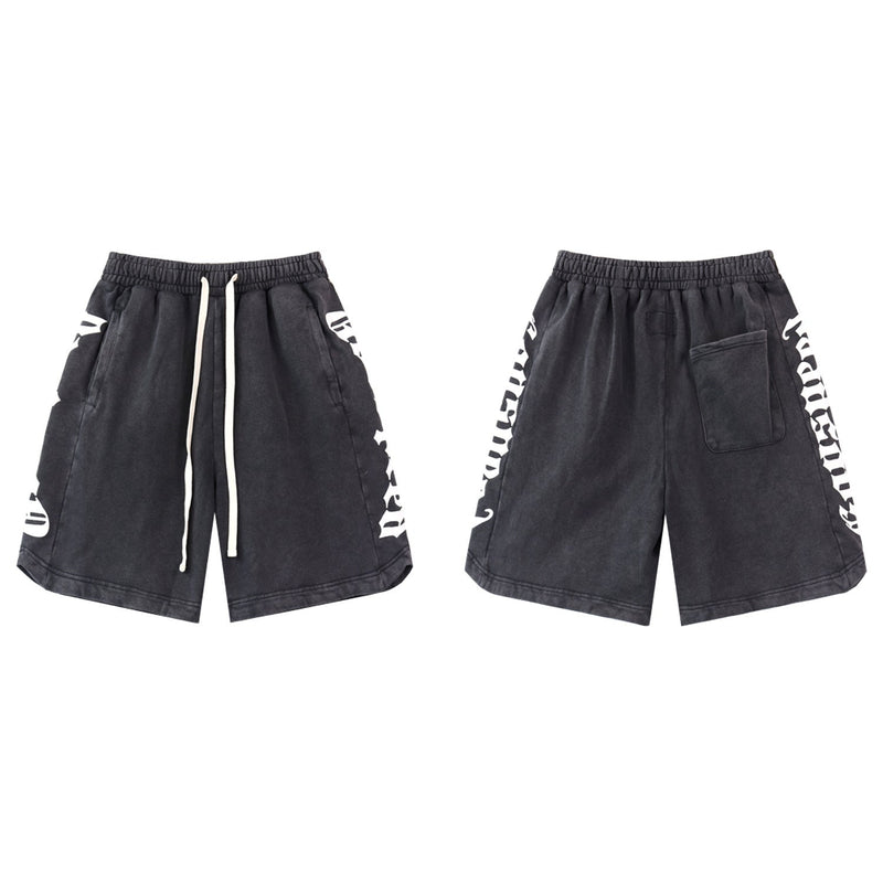 Godspeed Shorts Summer GOD Letter Print Pattern Casual Loose Shorts