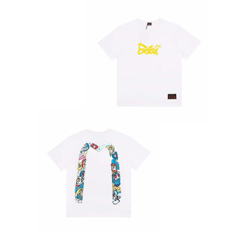 Evisu T Shirts Loose Versatile Casual T-Shirts