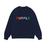 Purple Brand Sweatshirt Loose Crew Neck Sweater