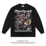 Nba Long Sleeved Shirt Autumn and Winter Long Sleeve T-shirt Old round