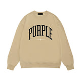 Purple Brand Sweatshirt Loose Crew Neck Sweater