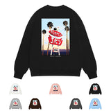 Purple Brand Sweatshirt Loose Crew Neck Sweater
