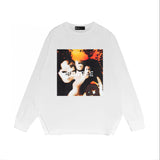 Purple Brand Long Sleeve T-Shirt Fashion Loose Long Sleeve Top