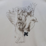 Palm Angels T-Shirts Pigeon Flow Lacquer Letter Foam Short Sleeve T-Shirt