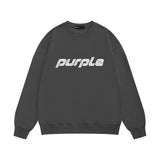 Purple Brand Sweatshirt Loose Crew Neck Sweater