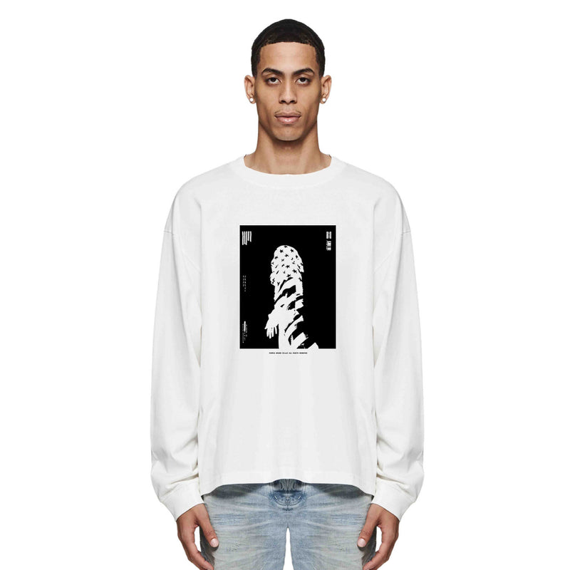 Purple Brand Long Sleeve T-Shirt Fashion Loose Long Sleeve Top