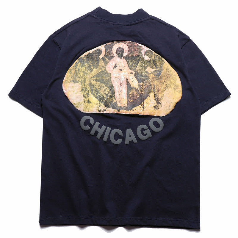 Jesus Is King Sweatshirt Street Casual Fashion Brand Men's Short-Sleeved T-shirt Kanye Loose T-shirt