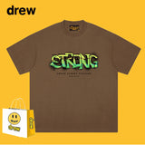 Drew T Shirts Smiley T-shirt Graffiti Printing