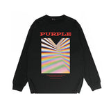 Purple Brand Long Sleeve T-Shirt Fashion Loose Long Sleeve Top