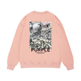 Purple Brand Sweatshirt Loose Crew Neck Sweater