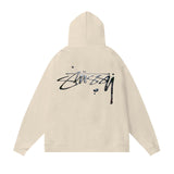 Stussy Hoodie Fall/Winter Fleece Hooded Sweater