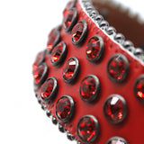 Hip-hop punk rhinestone belt skull rhinestone punk style