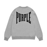 Purple Brand Sweatshirt Loose Crew Neck Sweater