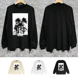 Purple Brand Long Sleeve T-Shirt Fashion Loose Long Sleeve Top