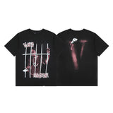 Vlone T Shirts Summer Short Sleeve European and American Women's Personalized Printed Popular T-shirt