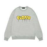 Purple Brand Sweatshirt Loose Crew Neck Sweater