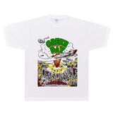 Rock Star T Shirt Green Day Ookie T-shirt Loose Retro Street Vintage Short Sleeve