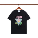 Casablanca T Shirts Loose Crew Neck Cotton Tee