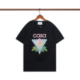 Casablanca T Shirts Crew Neck Loose Cotton Tee