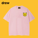 Drew T Shirts Short Sleeve Cola Loose round Neck