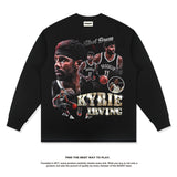 Nba Long Sleeve Shirt Washed Old Long Sleeve T-shirt Loose Street Cotton