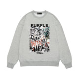 Purple Brand Sweatshirt Loose Crew Neck Sweater