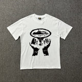 Corteiz T Shirt Vintage Printed Men and Women Loose Casual