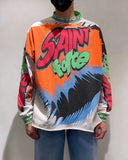 Men Vintage T-Shirts SAINT MICHAEL Vintage High Street Loose Casual T-Shirt