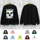 Purple Brand Sweatshirt Loose Crew Neck Sweater