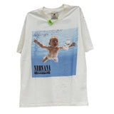 Men Vintage T-Shirts Vintage Pool Dollar Baby Print Short Sleeve Nirvana Band