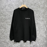 Purple Brand Long Sleeve T-Shirt Fashion Loose Long Sleeve Top