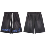 Purple Brand Shorts Letter Print Casual Shorts