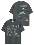Drake T Shirts Printed Short Sleeve T-Shirt Hooded