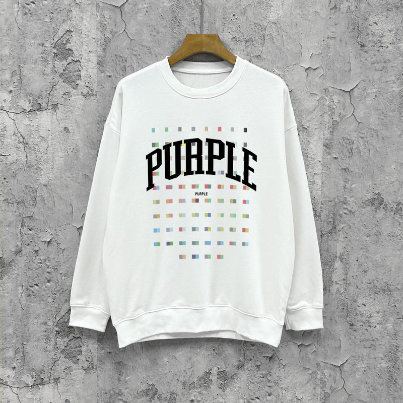 Purple Brand Sweatshirt Loose Crew Neck Sweater