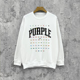 Purple Brand Sweatshirt Loose Crew Neck Sweater